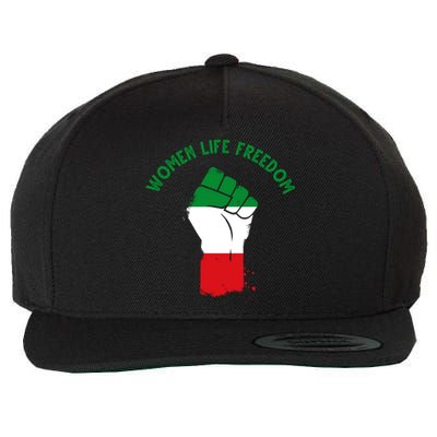 Women Life Freedom Wool Snapback Cap