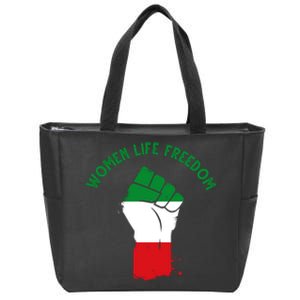 Women Life Freedom Zip Tote Bag