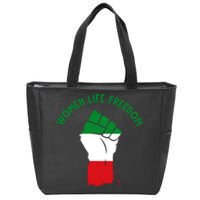 Women Life Freedom Zip Tote Bag