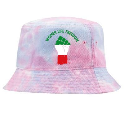 Women Life Freedom Tie-Dyed Bucket Hat