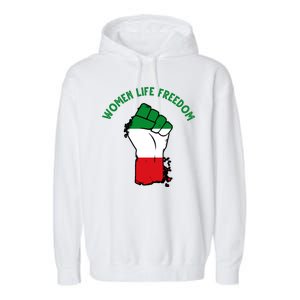 Women Life Freedom Garment-Dyed Fleece Hoodie