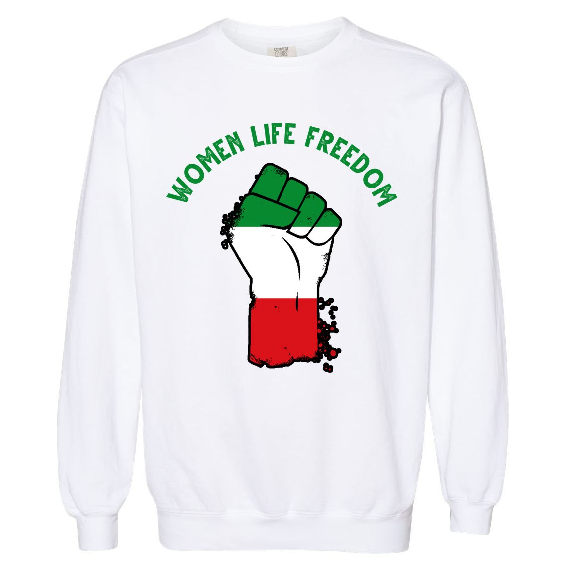 Women Life Freedom Garment-Dyed Sweatshirt