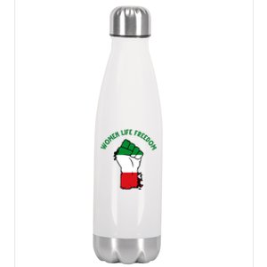 Women Life Freedom Stainless Steel Insulated Water Bottle