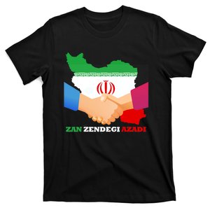 Woman Life Freedom Iran Zan Zendegi Azadi Persian Support T-Shirt