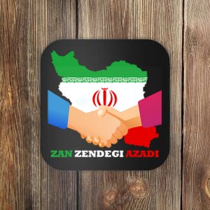 Woman Life Freedom Iran Zan Zendegi Azadi Persian Support Coaster