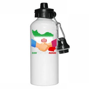 Woman Life Freedom Iran Zan Zendegi Azadi Persian Support Aluminum Water Bottle