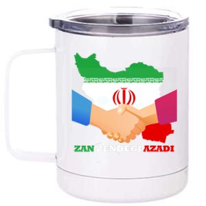 Woman Life Freedom Iran Zan Zendegi Azadi Persian Support 12 oz Stainless Steel Tumbler Cup