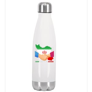 Woman Life Freedom Iran Zan Zendegi Azadi Persian Support Stainless Steel Insulated Water Bottle