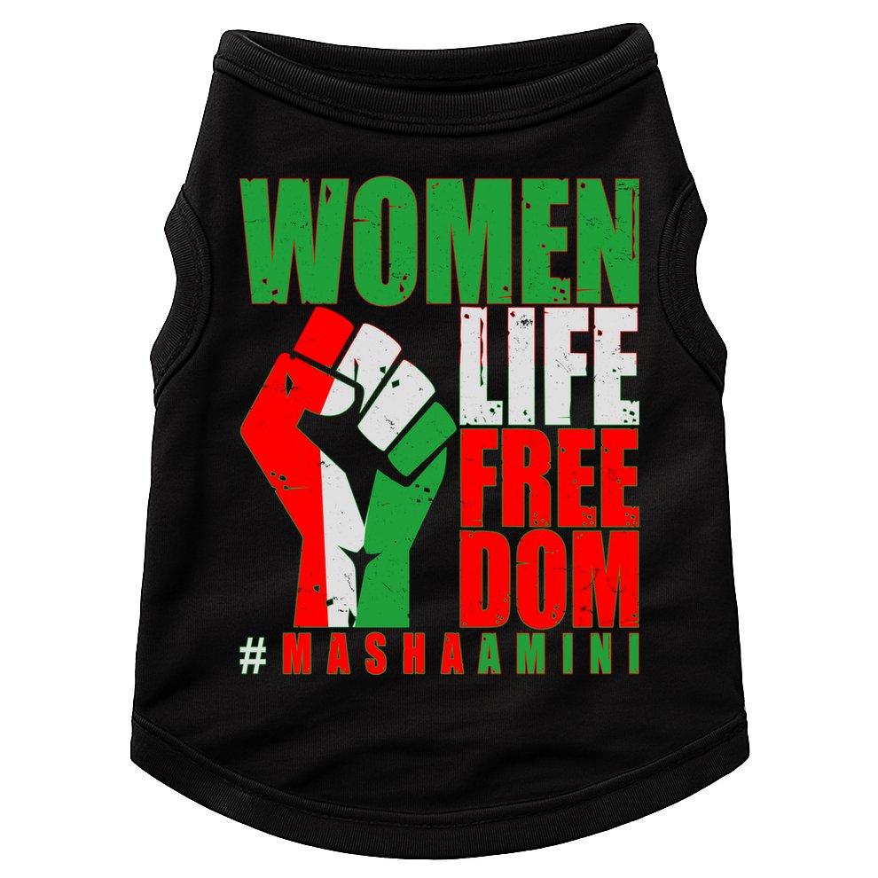 Women Life Freedom #Masha Amini Women Of Iran Doggie Tank