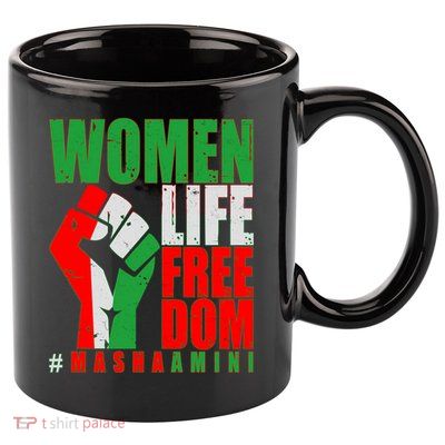 Women Life Freedom #Masha Amini Women Of Iran 11oz C Handle Ceramic Mug
