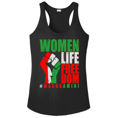 Women Life Freedom #Masha Amini Women Of Iran Ladies PosiCharge Competitor Racerback Tank