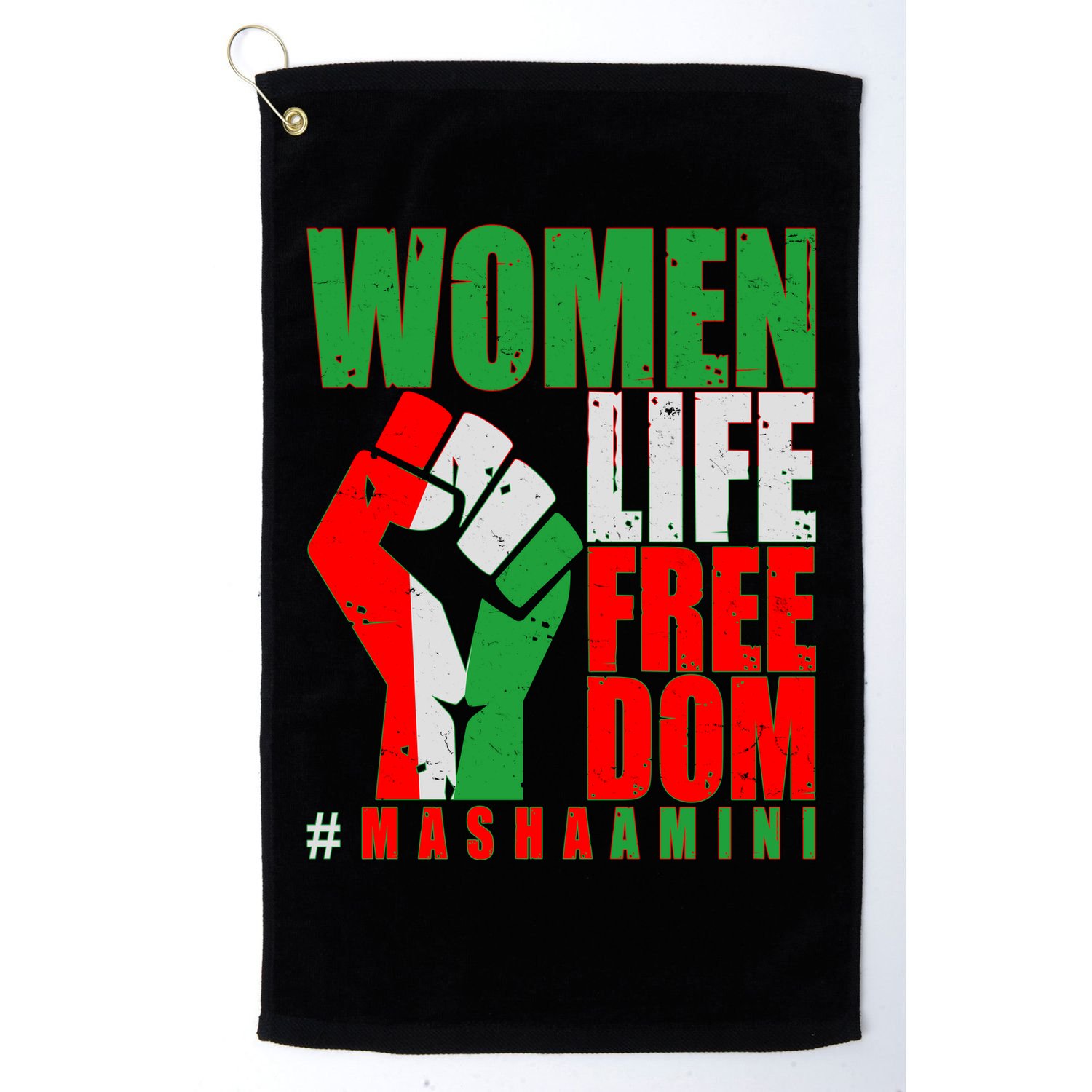 Women Life Freedom #Masha Amini Women Of Iran Golf Towel
