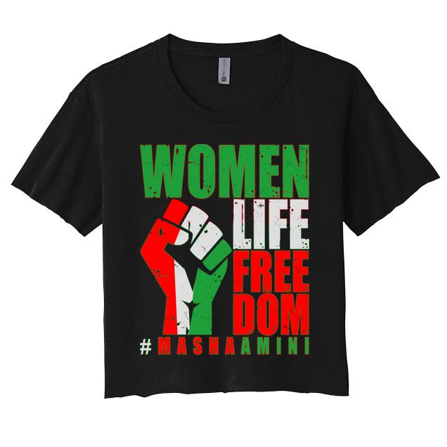 Women Life Freedom #Masha Amini Women Of Iran Crop Top