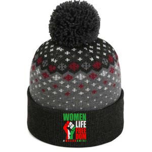 Women Life Freedom #Masha Amini Women Of Iran The Baniff Cuffed Pom Beanie