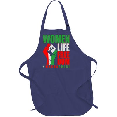 Women Life Freedom #Masha Amini Women Of Iran Full-Length Apron With Pockets