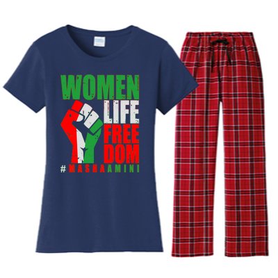 Women Life Freedom #Masha Amini Women Of Iran Women's Flannel Pajama Set