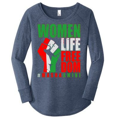 Women Life Freedom #Masha Amini Women Of Iran Women's Perfect Tri Tunic Long Sleeve Shirt