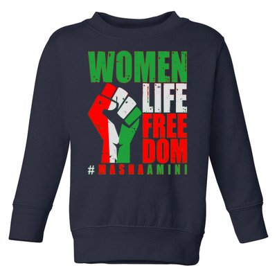 Women Life Freedom #Masha Amini Women Of Iran Toddler Sweatshirt