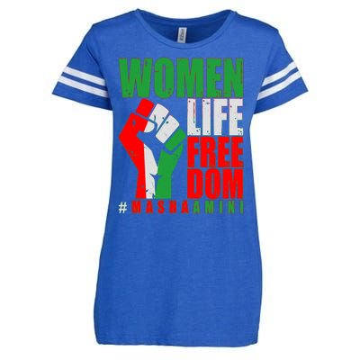 Women Life Freedom #Masha Amini Women Of Iran Enza Ladies Jersey Football T-Shirt