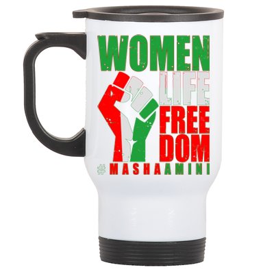 Women Life Freedom #Masha Amini Women Of Iran Stainless Steel Travel Mug