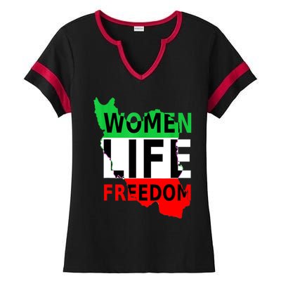 Women Life Freedom Pullover Ladies Halftime Notch Neck Tee