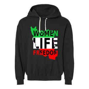 Women Life Freedom Pullover Garment-Dyed Fleece Hoodie