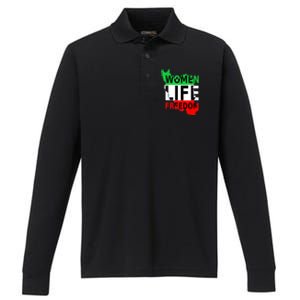 Women Life Freedom Pullover Performance Long Sleeve Polo