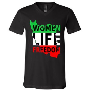 Women Life Freedom Pullover V-Neck T-Shirt