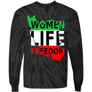 Women Life Freedom Pullover Tie-Dye Long Sleeve Shirt