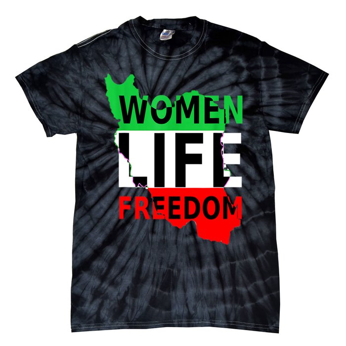 Women Life Freedom Pullover Tie-Dye T-Shirt