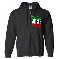 Women Life Freedom Pullover Full Zip Hoodie