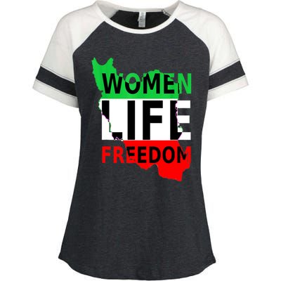 Women Life Freedom Pullover Enza Ladies Jersey Colorblock Tee