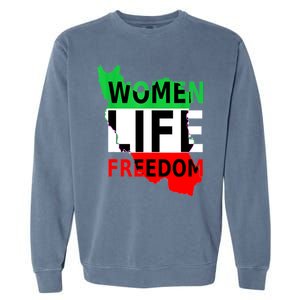 Women Life Freedom Pullover Garment-Dyed Sweatshirt