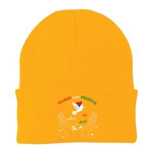 WOMEN LIFE FREEDOM Farsi Zan Zendegi Azadi Knit Cap Winter Beanie