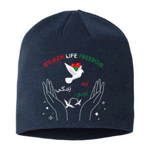 WOMEN LIFE FREEDOM Farsi Zan Zendegi Azadi Sustainable Beanie