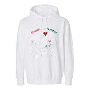 WOMEN LIFE FREEDOM Farsi Zan Zendegi Azadi Garment-Dyed Fleece Hoodie