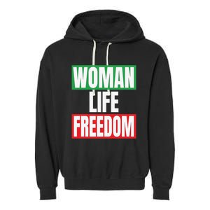 Wo Life Freedom Great Gift Garment-Dyed Fleece Hoodie