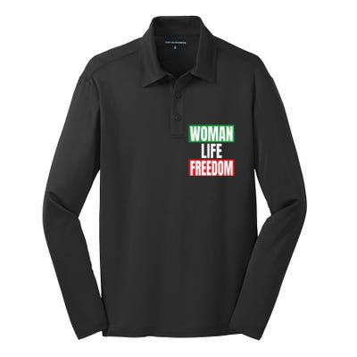 Wo Life Freedom Great Gift Silk Touch Performance Long Sleeve Polo