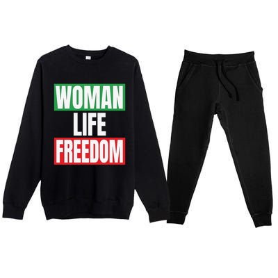 Wo Life Freedom Great Gift Premium Crewneck Sweatsuit Set