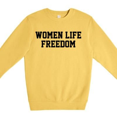 Wo Life Freedom Gift Premium Crewneck Sweatshirt