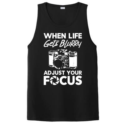 When Life Gets Blurry Camera Adjust Your Focus PosiCharge Competitor Tank