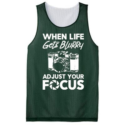 When Life Gets Blurry Camera Adjust Your Focus Mesh Reversible Basketball Jersey Tank