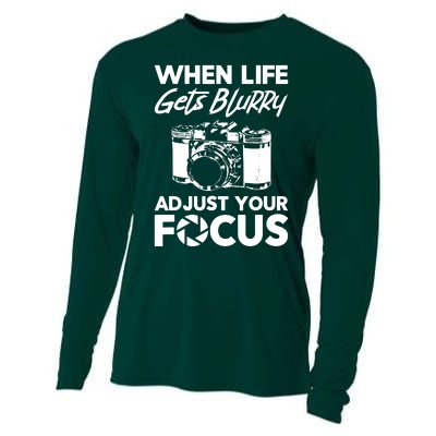 When Life Gets Blurry Camera Adjust Your Focus Cooling Performance Long Sleeve Crew