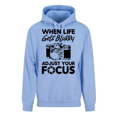 When Life Gets Blurry Camera Adjust Your Focus Unisex Surf Hoodie