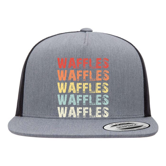 Waffles Lover Gifts Waffle Love Flat Bill Trucker Hat