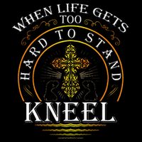 When Life Gets Too Hard To Stand Kneel Christian Faith Backpack