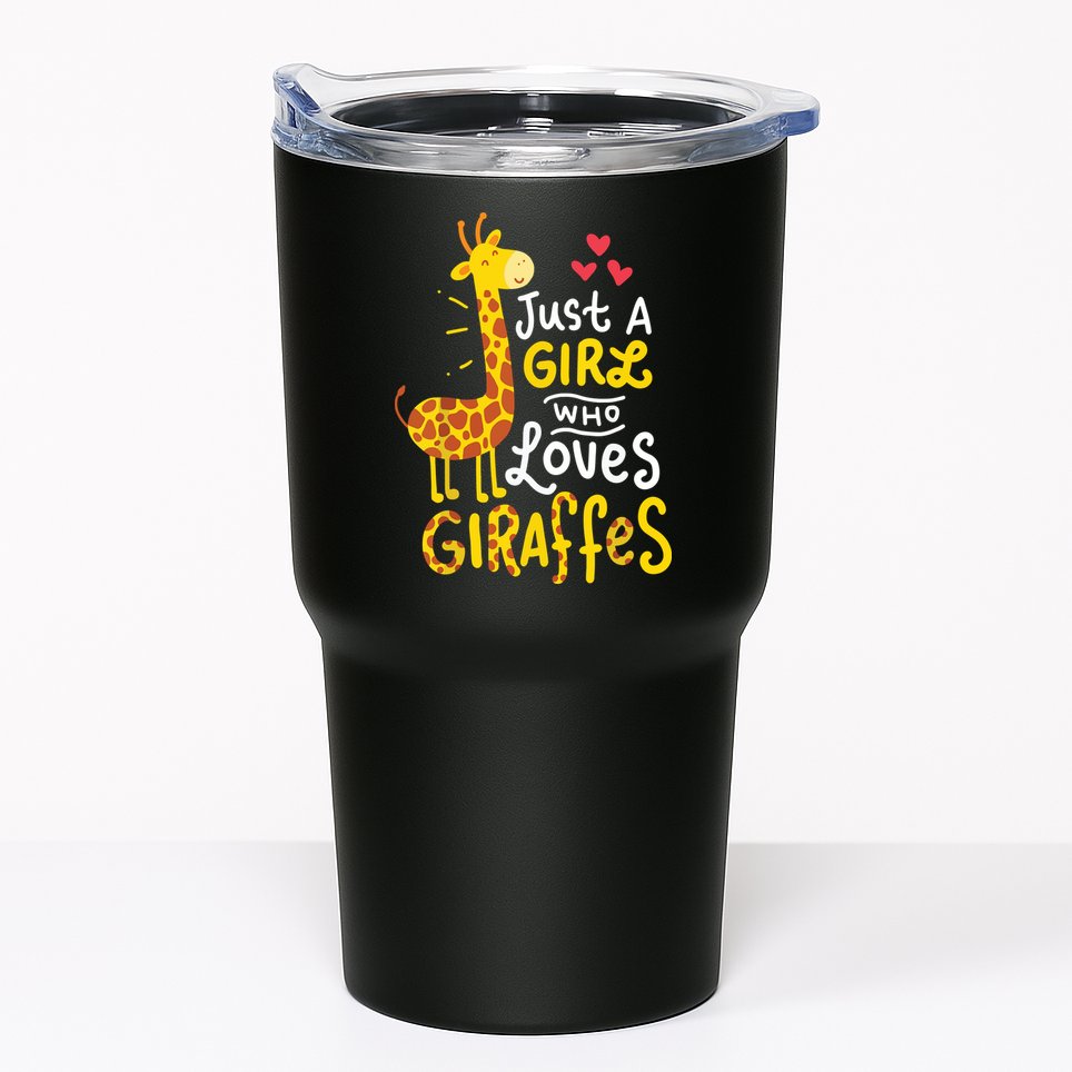 Who Loves Giraffes Cute Giraffe Lover Tumbler