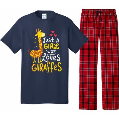 Who Loves Giraffes Cute Giraffe Lover Pajama Set