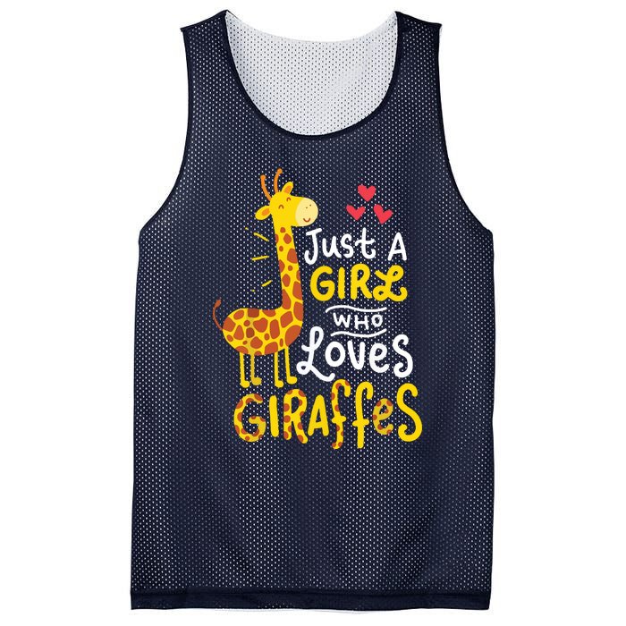 Who Loves Giraffes Cute Giraffe Lover Mesh Reversible Basketball Jersey Tank