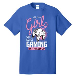 Who Loves Gaming Funny Video Gamer Funny Gift Tall T-Shirt